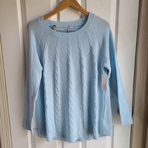 NWT Croft & Borrow Light Blue Sweater Large